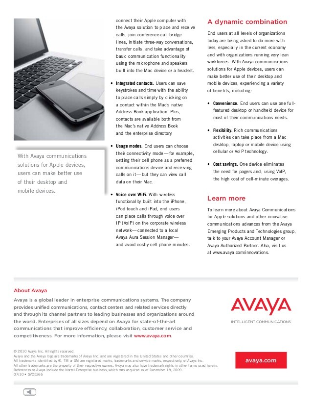 Avaya One X Communicator Mac